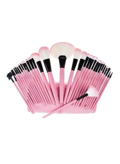 L'CHEAR 32-Piece Professional Makeup Brush Set Pink/Black/White  - Image 3