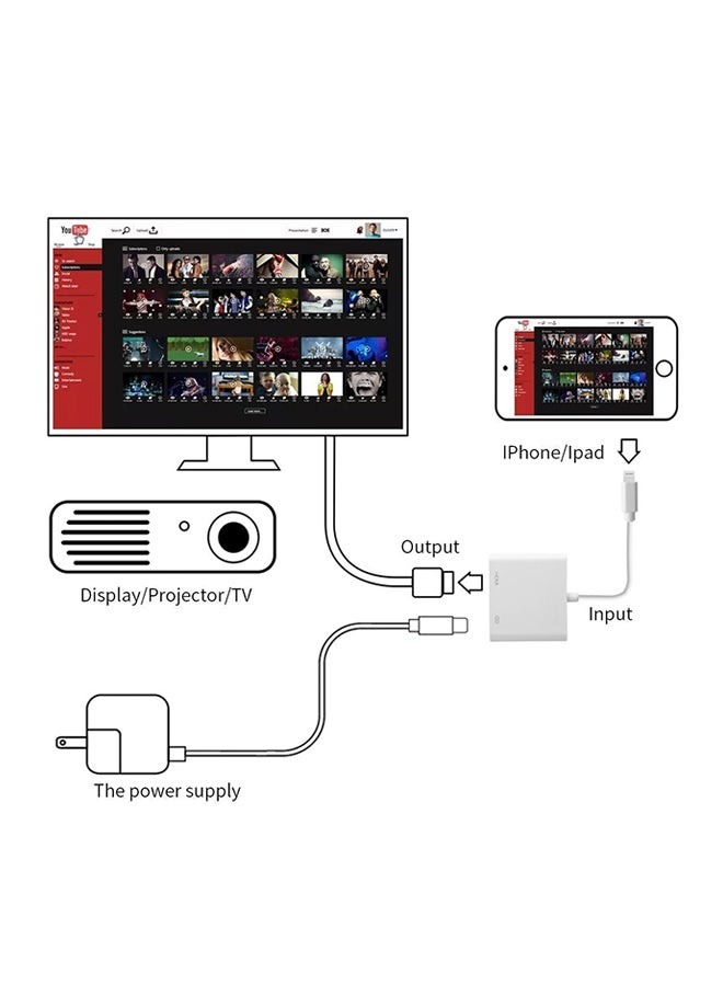 Lightning To HDMI Digital Av Adapter | White - v1559900209/N12423775A_6