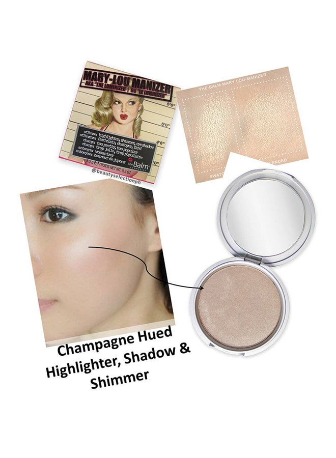 theBalm - Mary Lou Luminizer Manizer Highlighter Mary-Lou Champagne - Image 1