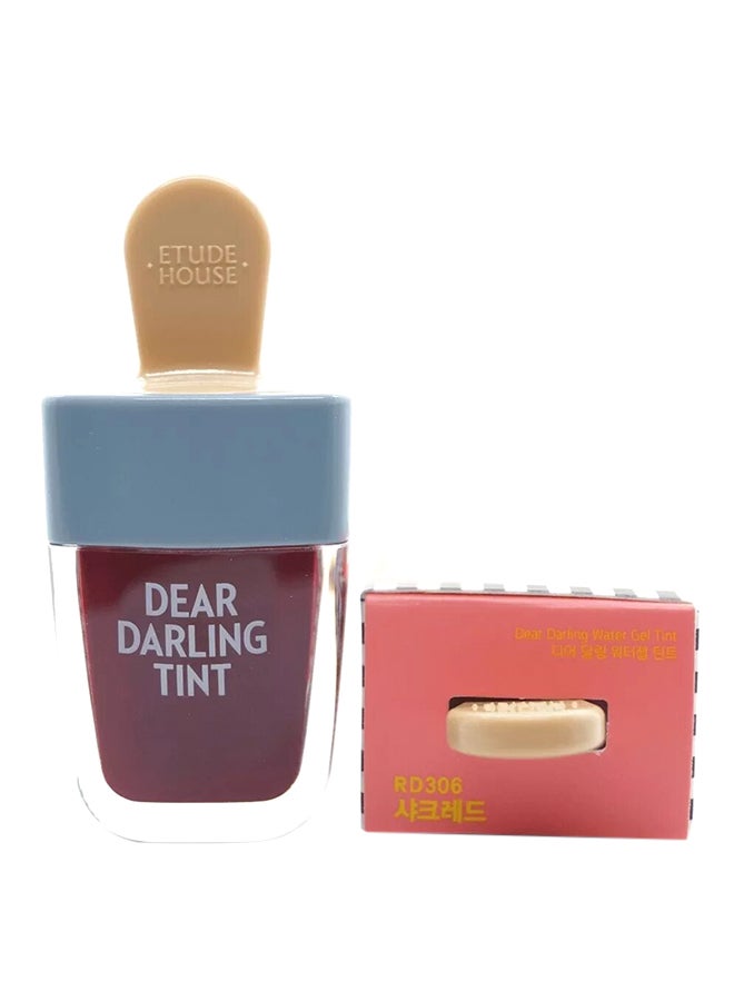 ETUDE HOUSE Dear Darling Water Gel Tint Lip Gloss RD306 Shark Red  - Image 3