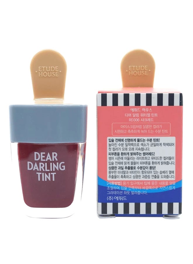 ETUDE HOUSE Dear Darling Water Gel Tint Lip Gloss RD306 Shark Red  - Image 5