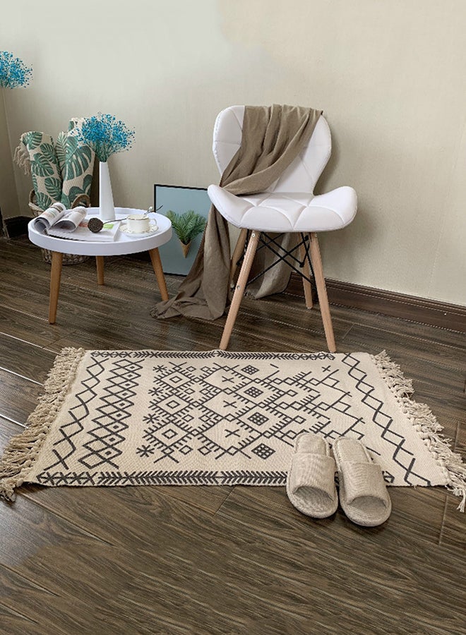 Generic Nordic Cotton Door Mat Multicolour 50 x 80cm 
