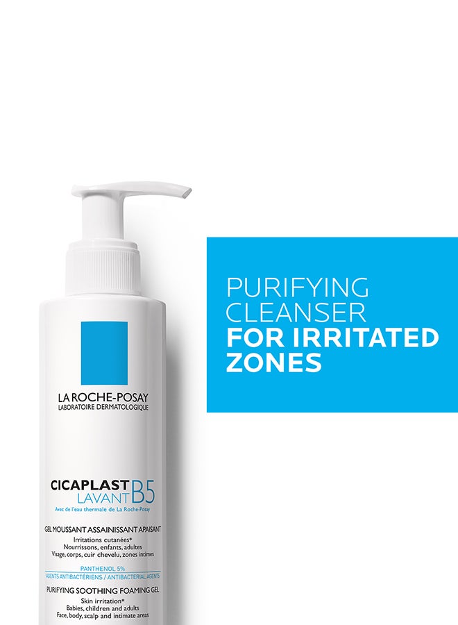 LA ROCHE-POSAY - Cicaplast Lavant B5 Purifying Soothing Foaming Gel 200ml - Image 1