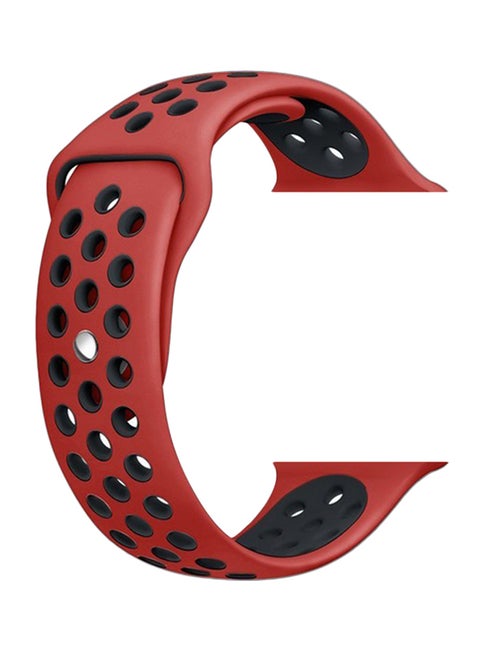 Silicone Replacement Sports Strap Watch Band For Apple Watch iWatch 42mm 38mm Red