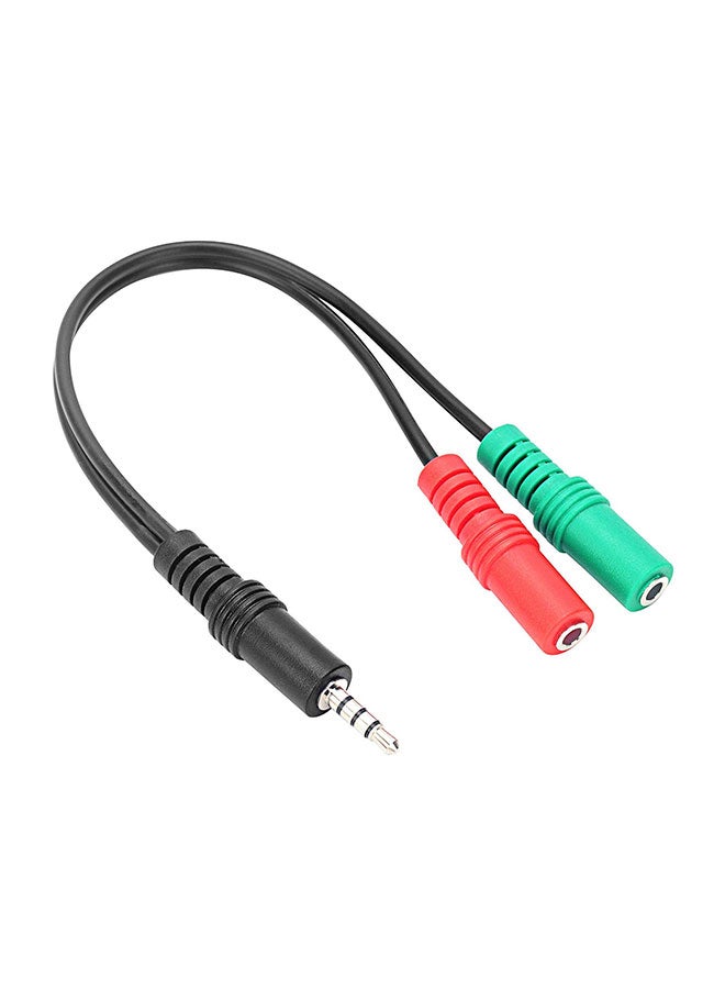 سبيدلينك محول مقسم لسماعة الرأس أسود - Image 1