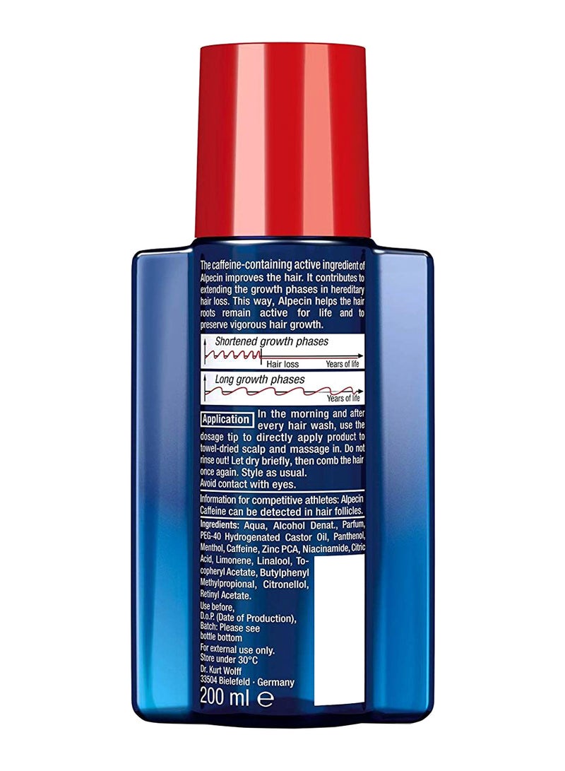 ألبيسين منشط سائل للشعر بالكافيين لجميع أنواع الشعر شفاف 200ملليلتر - Image 2