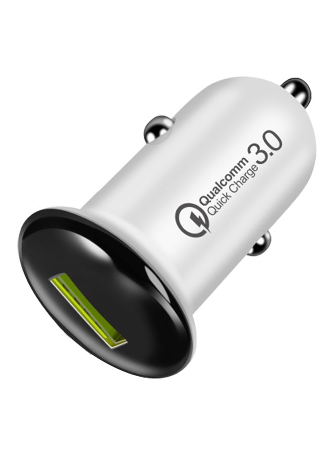 Car Charger With USB Port Black