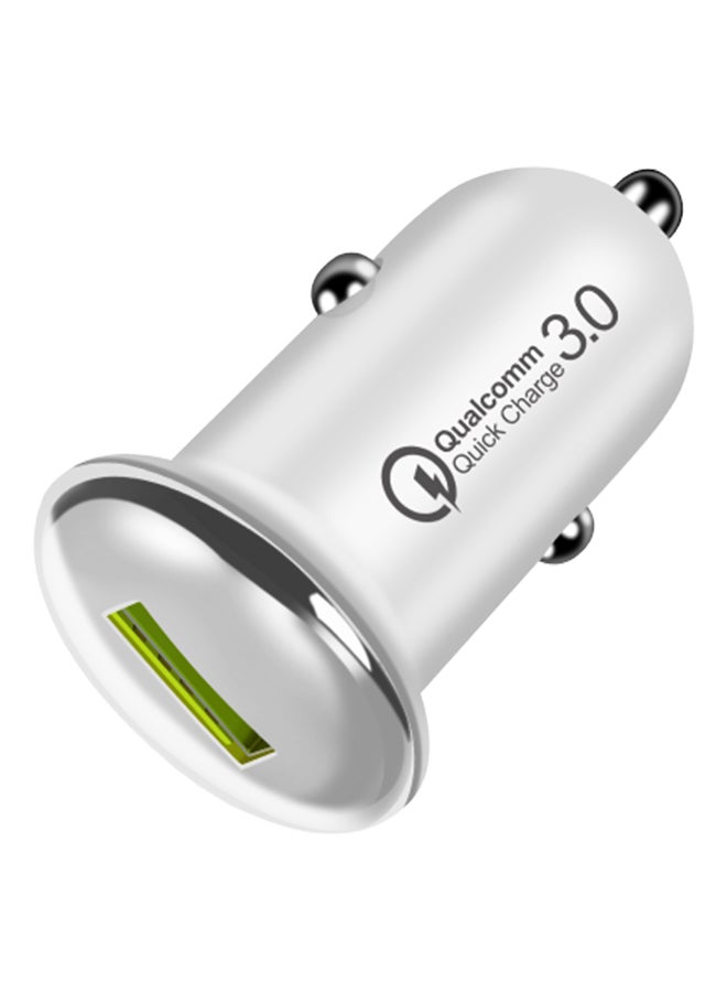 Car Charger With USB Port Black