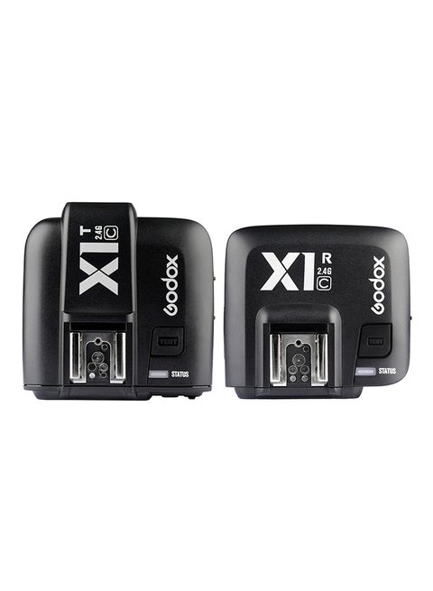 2.4G Wireless LCD Flash Strobe Trigger Transmitter Receiver For Canon Black
