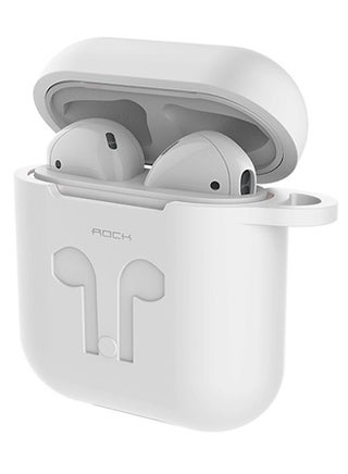 Protective Case Cover With Carabiner For Apple AirPods White - v1559974878/N26542616A_1