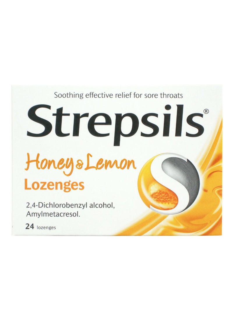 Honey And Lemon Sore Throats Soothing Relief - 24 Lozenges - v1559988255/N26498398A_1