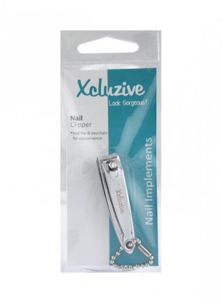Nail Clippers Key Ring Silver
