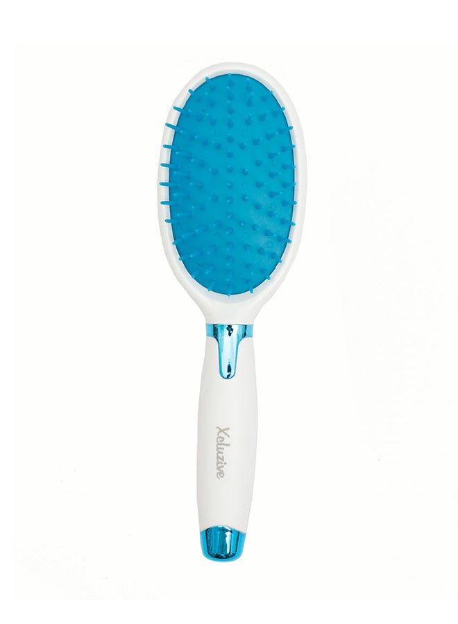 اكسكلوسيف فرشاة بيضاوية عالية الجودة أبيض/أزرق