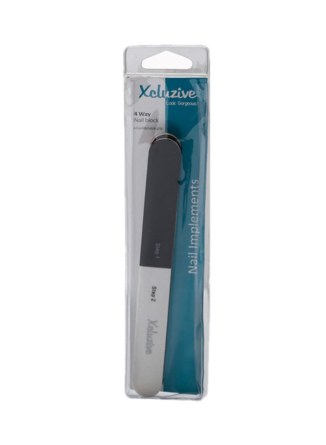Xcluzive Maxi Nail Buffer Black/Silver 