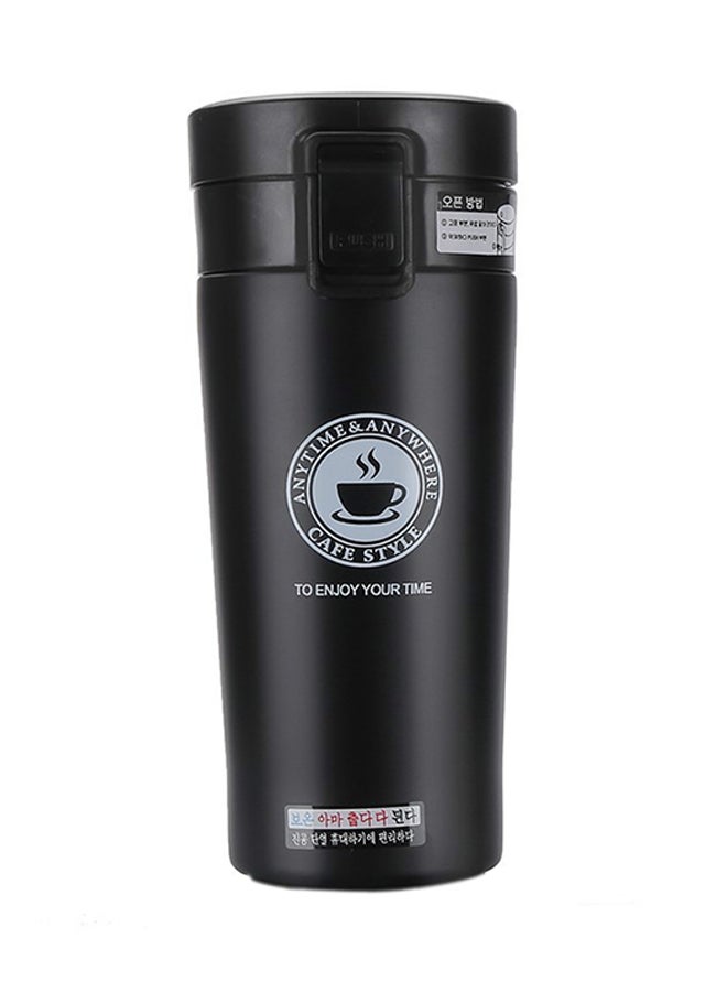Generic - Jipush Stainless Steel Double Wall Thermal Cup Black 380ml - Image 1