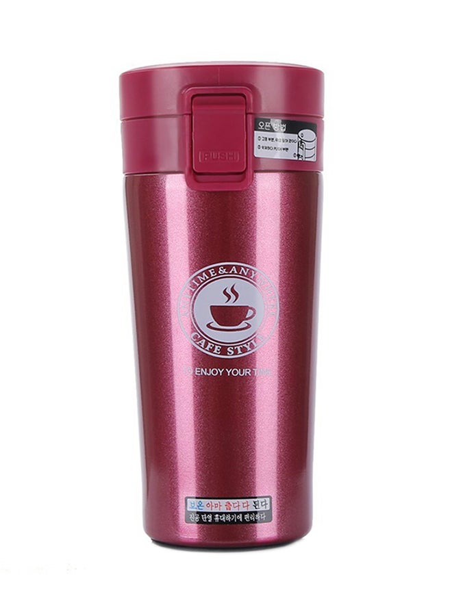 Generic - Jipush Stainless Steel Double Wall Thermal Cup Red 380ml - Image 1