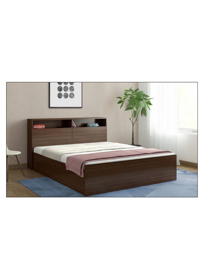 Storage Bed With Mattress Walnut