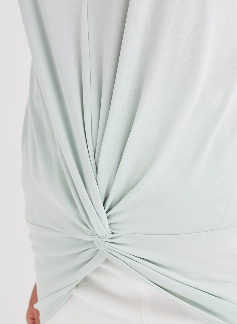 FOREVER 21 Knit Round Neck Blouse Mint