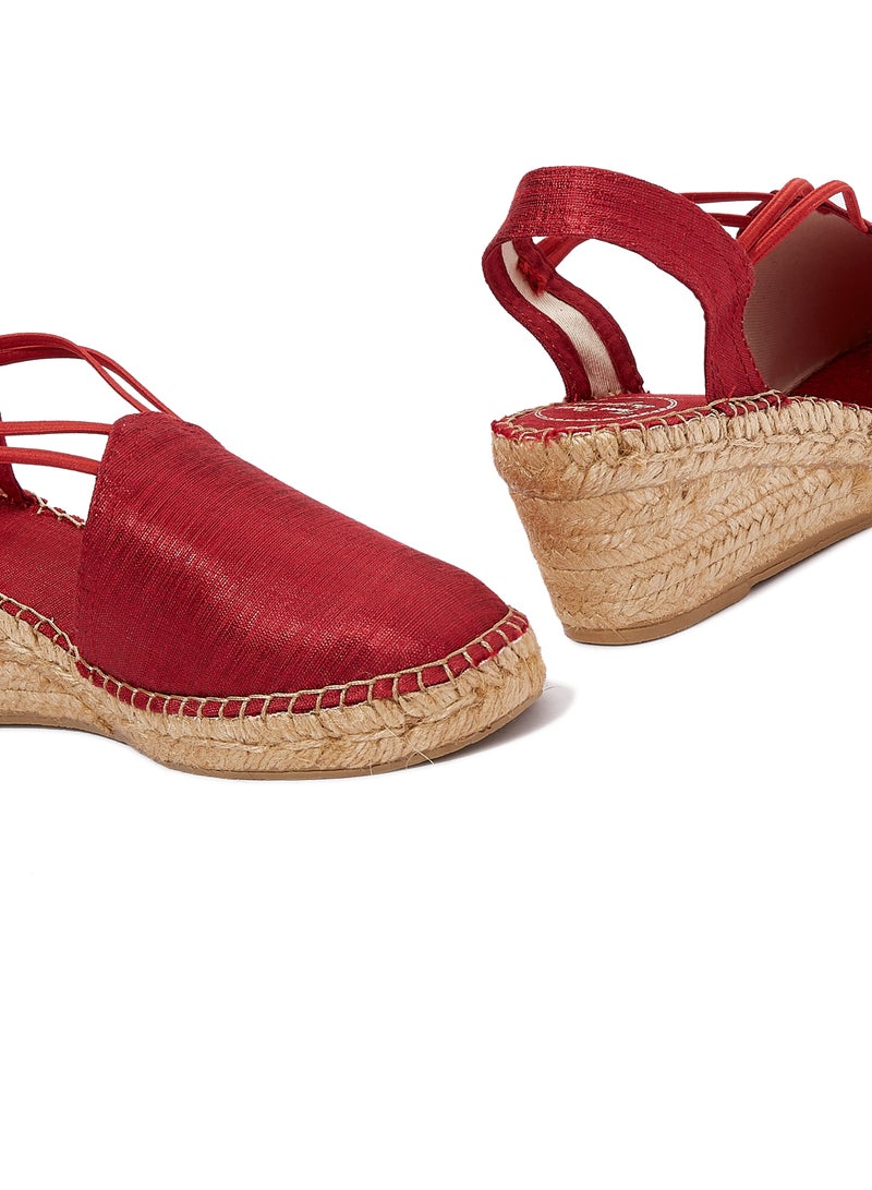 Turia Elastic Strap Sandals Red