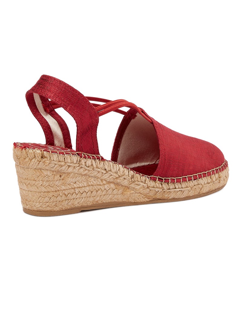 Turia Elastic Strap Sandals Red