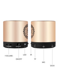 Generic Quran Portable Bluetooth Speaker 5.97x5.97x6.35 cm Gold  - Image 3