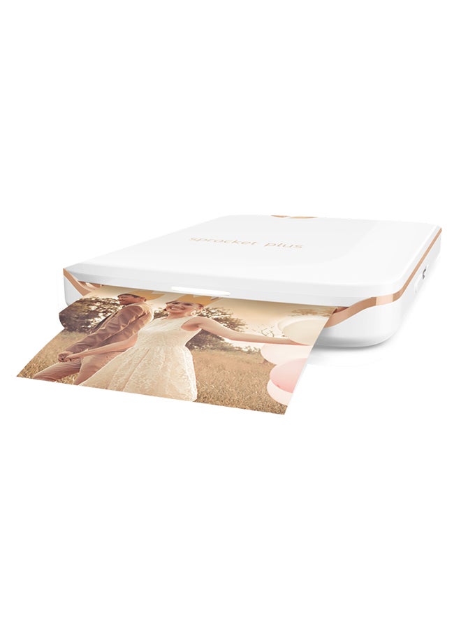 HP - Sprocket Plus Photo Printer White - Image 1