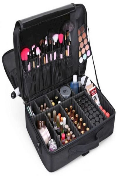 Multifunctional Cosmetic Storage Bag Black - Image 1