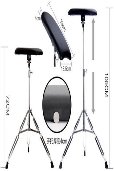 Generic Tattoo Tray Stand Silver/Black  - Image 1
