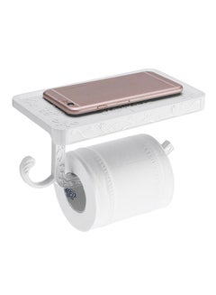 Generic Wall Mounted Toilet Roll Tissue Holder Stand White 0.3kg 