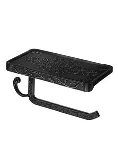 Wall Mounted Toilet Tissue Holder Stand Black 0.23kg