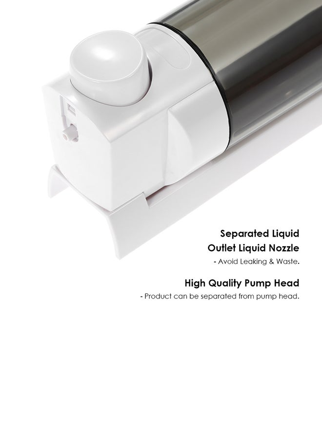 CHUANGDIAN Wall-Mounted Single Bottle Manual Soap Dispenser White 0.269kg - Image 3