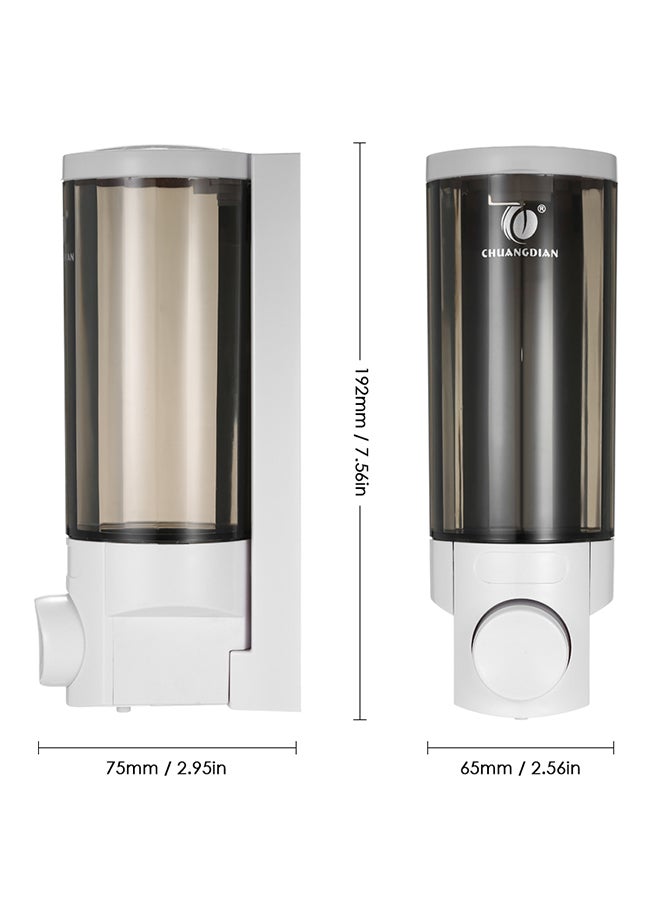 CHUANGDIAN Wall-Mounted Single Bottle Manual Soap Dispenser White 0.269kg - Image 2