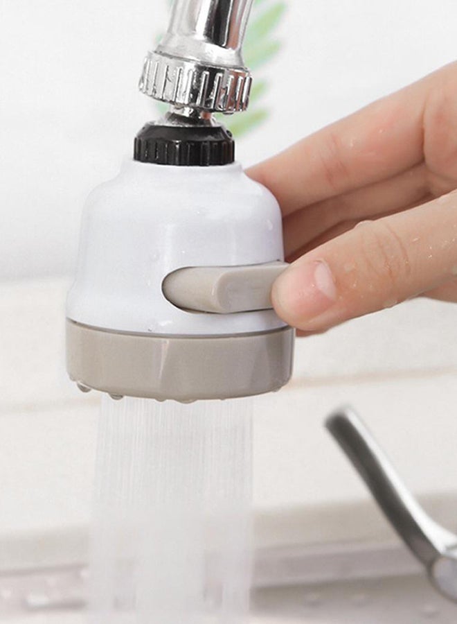 Moveable ABS Kitchen Tap Head White/Beige - Image 5