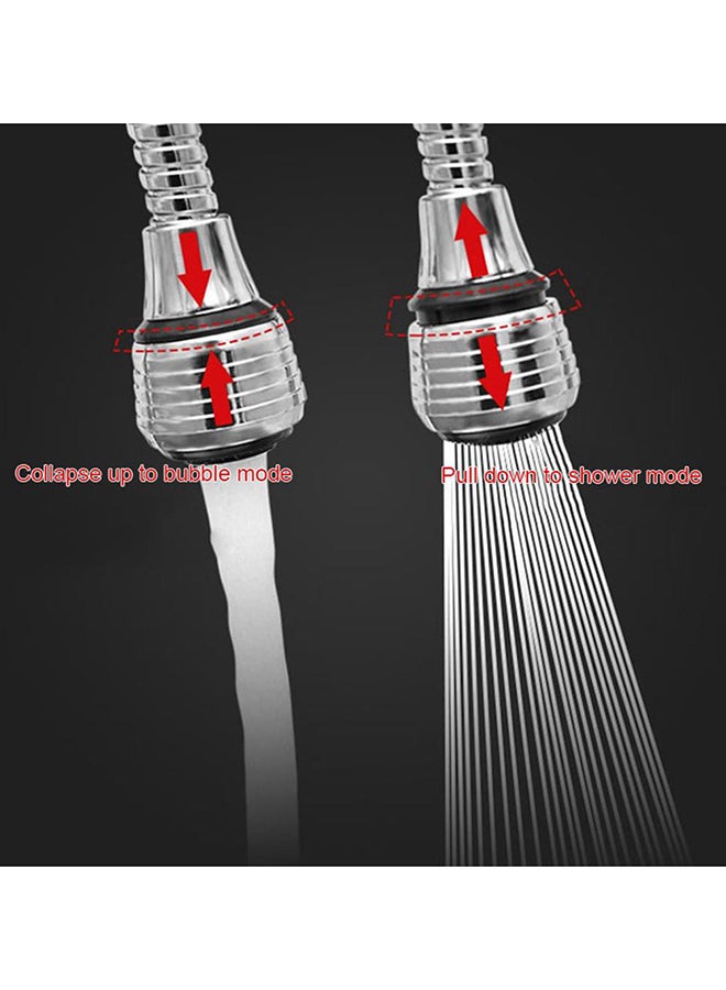 360 Rotate Swivel Water Saving Tap Aerator Silver  - Image 5