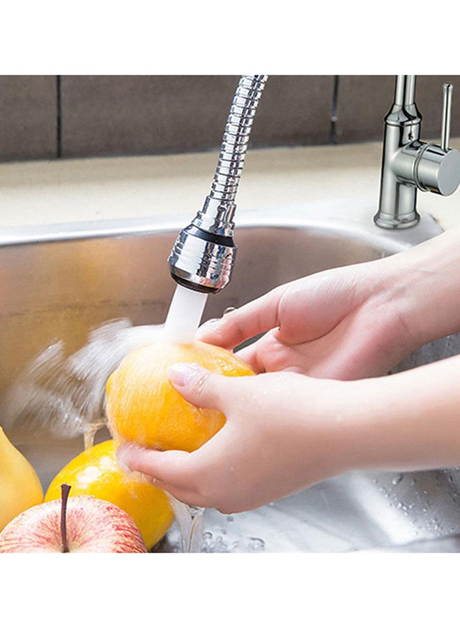 360 Rotate Swivel Water Saving Tap Aerator Silver  - Image 3