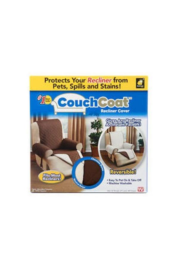 Couch Coat Washable Sofa Cover Brown/White - Image 1