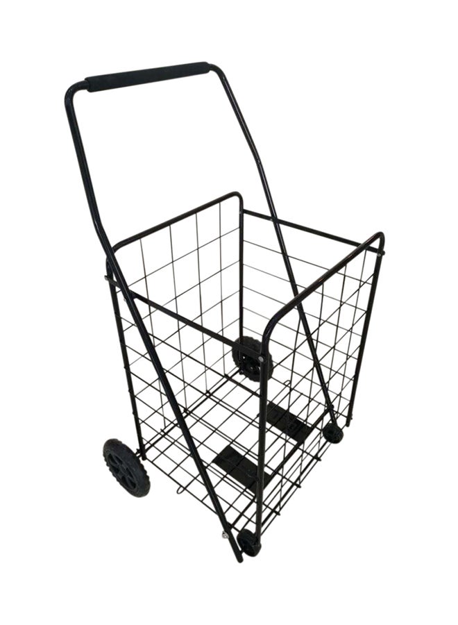 upspirit - Shopping Trolley Cart Black 98centimeter - Image 1