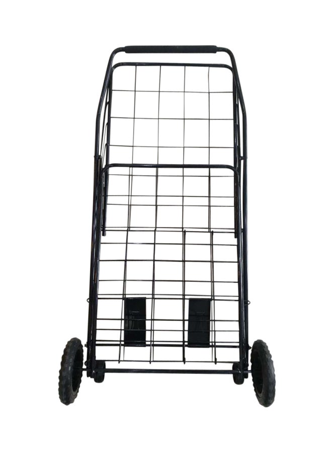 upspirit - Shopping Trolley Cart Black 98centimeter - Image 1