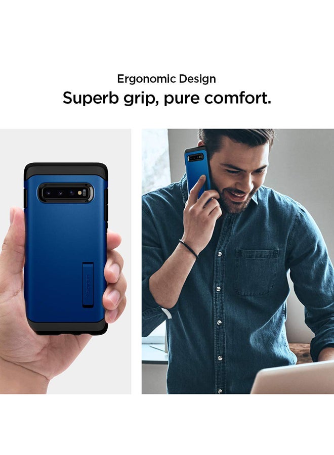 Tough Armor Protective Case Cover For Samsung Galaxy S10 Prism Blue