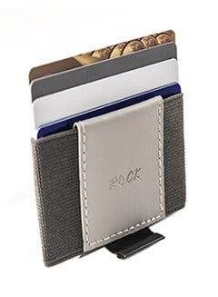 Rock Smart Look Leather Wallet Grey  - Image 1