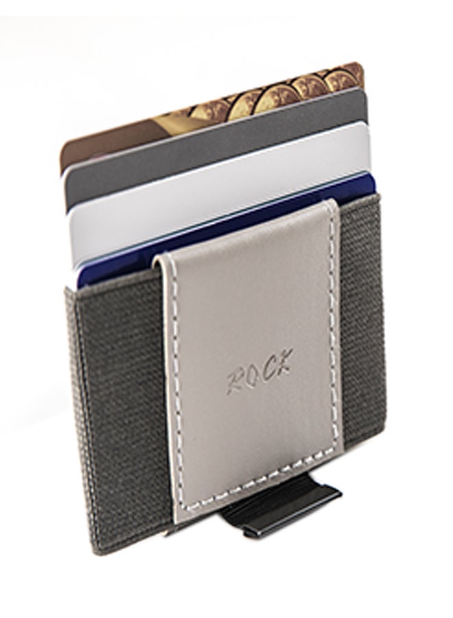 Rock - Smart Look Leather Wallet Grey - Image 1