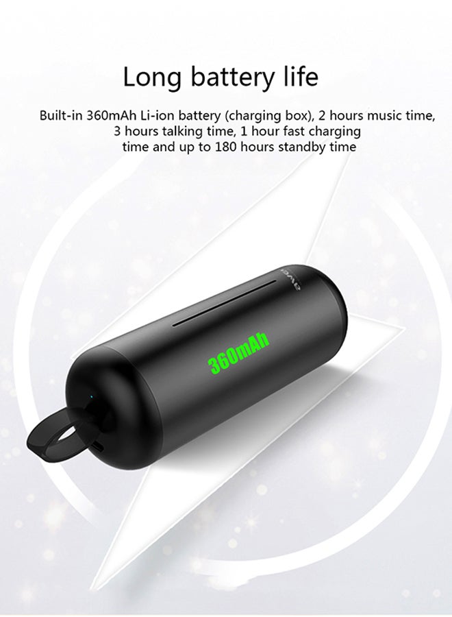 Awei Wireless In-Ear Earbuds Black - Image 2