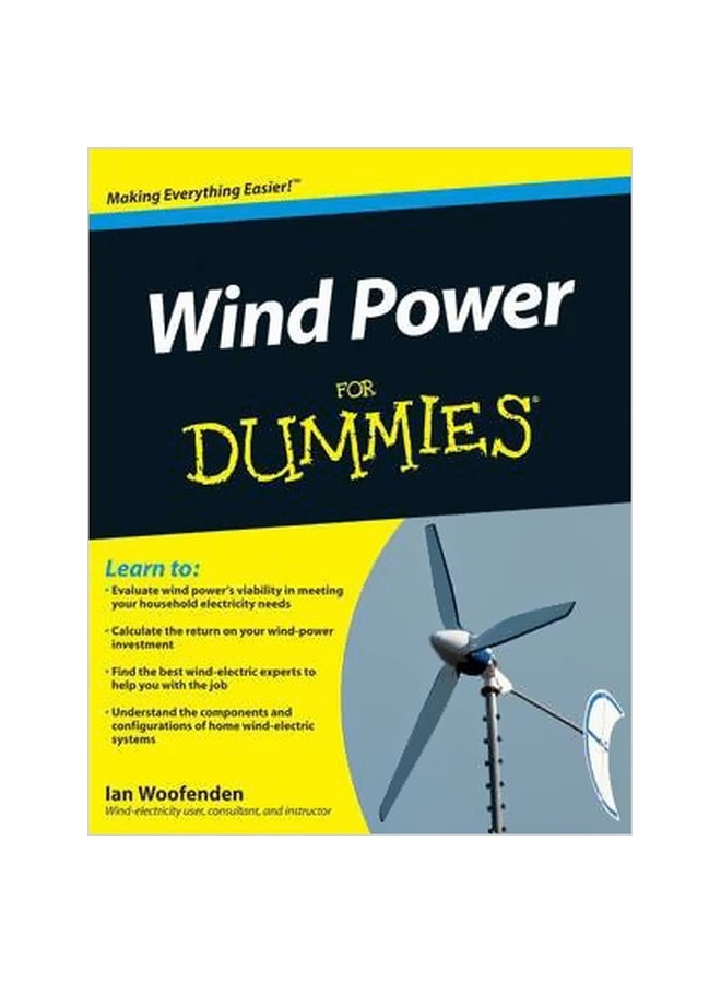 Wind Power For Dummies Paperback English by Ian Woofenden - 05-Oct-09