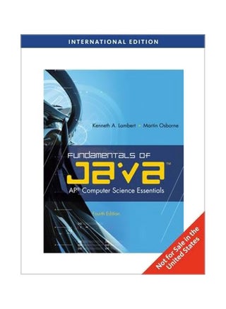 Fundamentals Of Java: AP Computer Science Essentials Paperback English by Martin Osborne - 05 Apr 2011