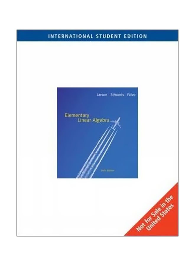 Elementary Linear Algebra Paperback English by Ron Larson - 22-Nov-08