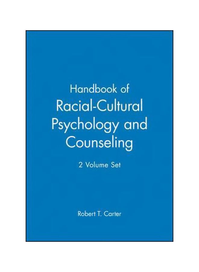 Handbook Of Racial-cultural Psychology And Counselling Paperback English by Robert T. Carter - 21 Dec 2004
