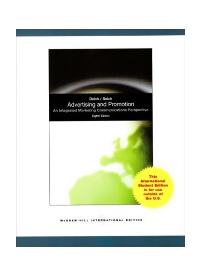 Advertising And Promotion Paperback English by George E. Belch - 01 November 2008 