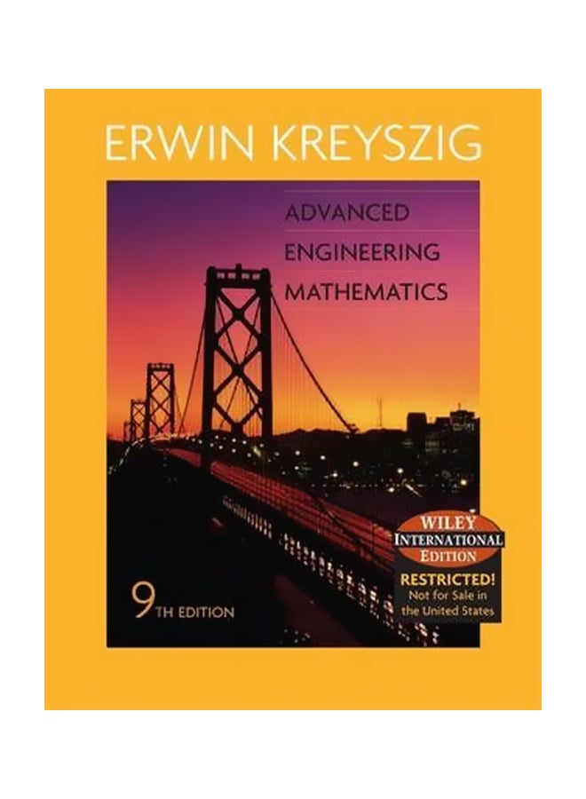 Advanced Engineering Mathematics Paperback English by Erwin Kreyszig - 01 January 2006 