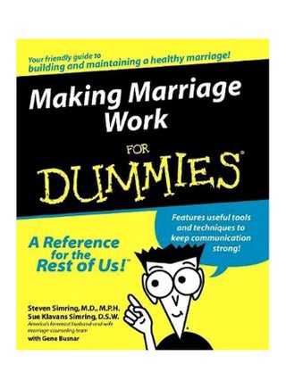 Making Marraiage Work For Dummies Paperback English by Steven S. Simring - 22 November 1999 - v1560152015/N26582195A_1