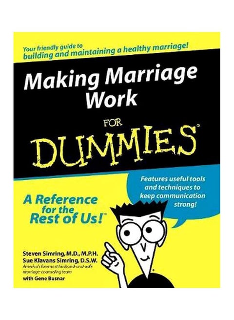 Making Marraiage Work For Dummies Paperback English by Steven S. Simring - 22 November 1999